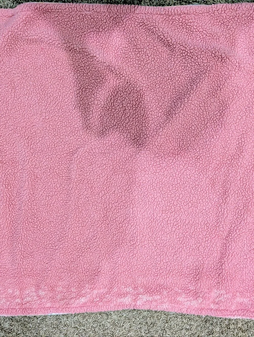 Disney princess baby blanket minky Sherpa pink